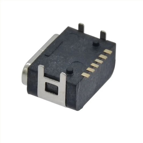 6Pin USB C Waterproof IP68 3A 5A SMT Type-C 3.1 Charging Plug Socket Female USB C Connector With 4 L