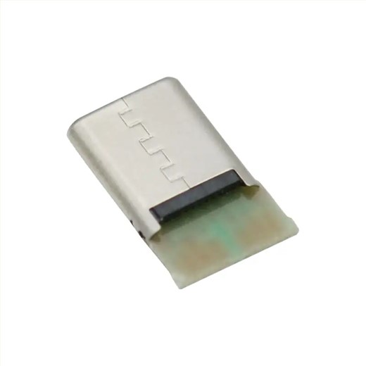 USBERR Cheap Price USB C Male 9 Pin Type C Plug 2 Core Vertical USB 2.0 C Type Connector for Chargi
