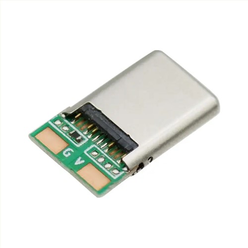 USBERR Cheap Price USB C Male 9 Pin Type C Plug 2 Core Vertical USB 2.0 C Type Connector for Chargi