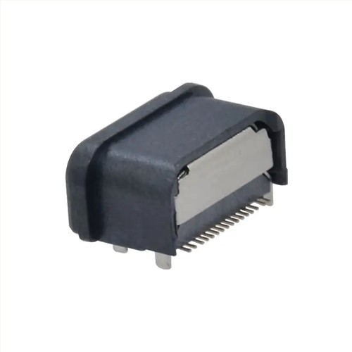 USBERR  SMT USB 3.1 Jack Socket with Cover PD25W Type C Receptacle 16 Pin SMD USB C Female Connector