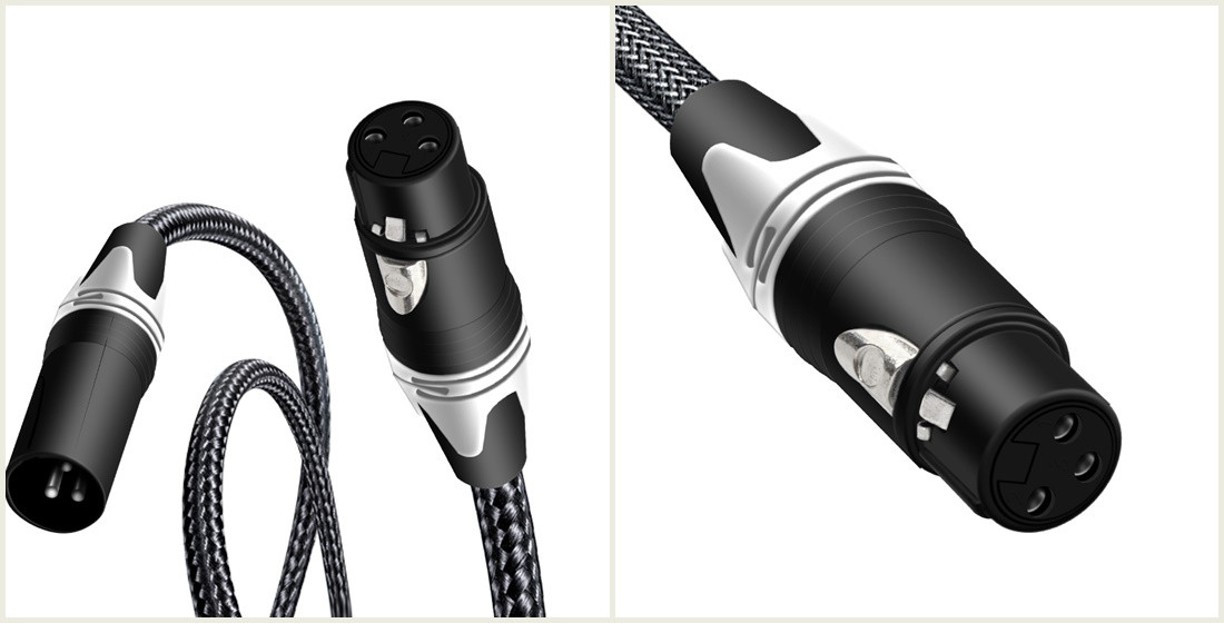 Cannon male to female audio cable