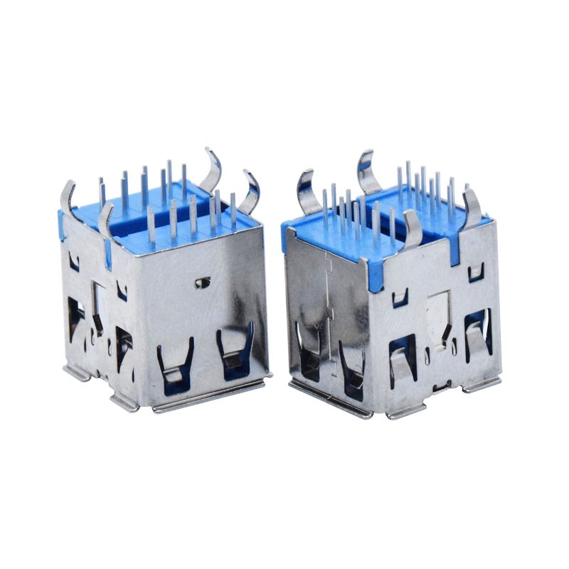 Dual Port Stacked USB 3.0 Type A Female