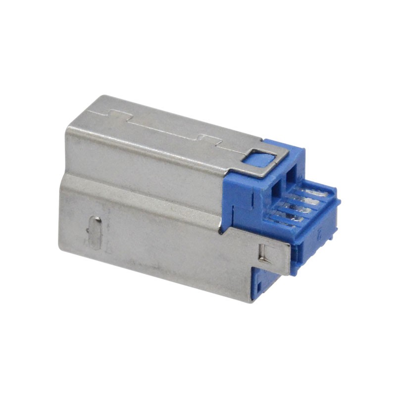 Dual Side Solder USB 3.0 Type B Male
