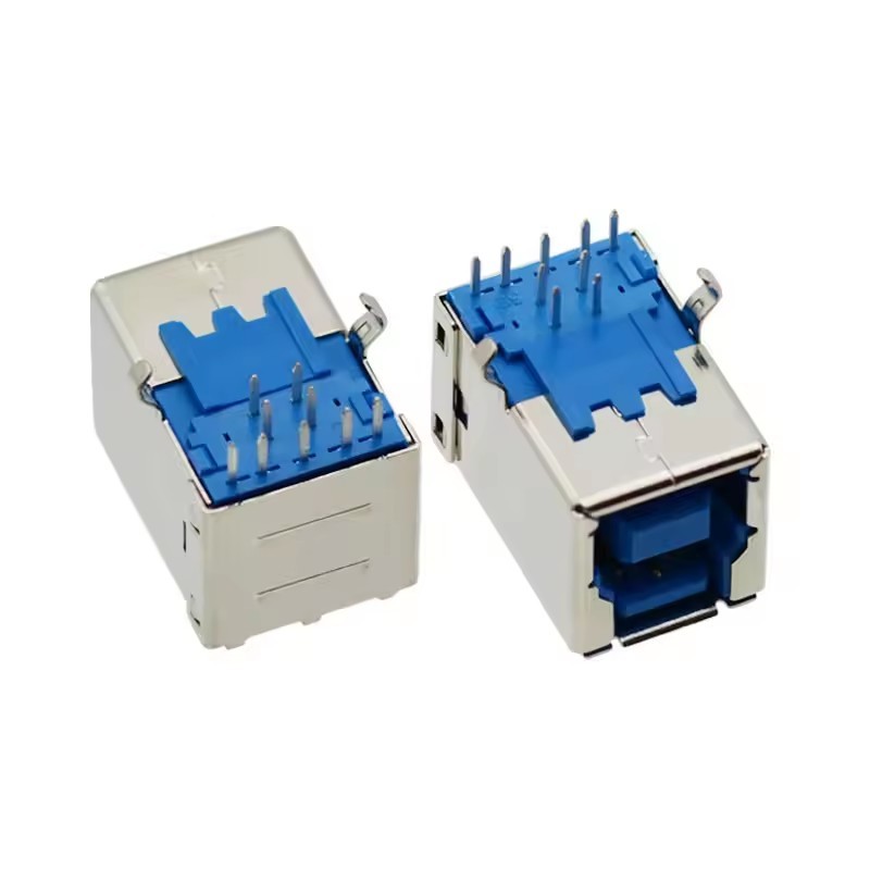 USB 3.0 Type B Receptacle Socket for Audio Mixers 9 Pin SMD USB B