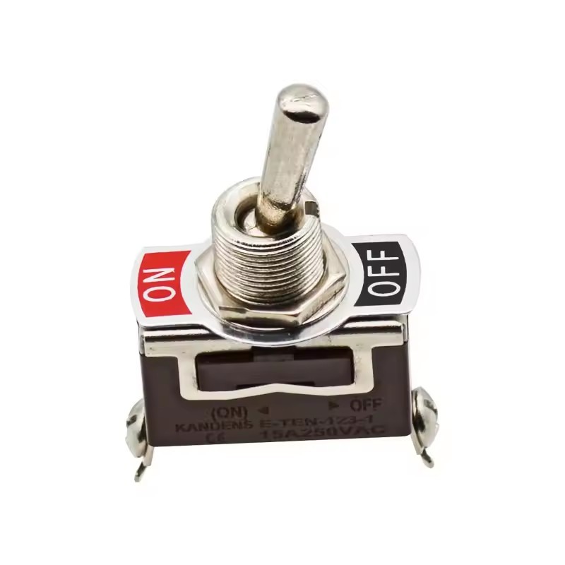 Second gear two-legged bakelite silver contact single reset 15A button switch can be silk screen