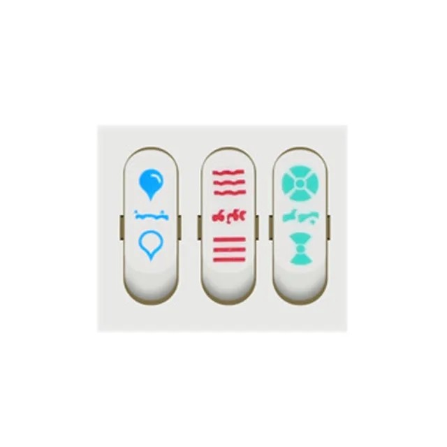 KCD9 ON/OFF boat power switches 16A 20A/250V Triple three ways 9 PIN Push Button rocker Switch