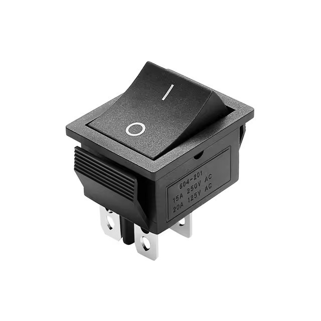 KCD4-201 high current 15A lighted red electric welder T85 silver copper contacts 4pins rocker switch