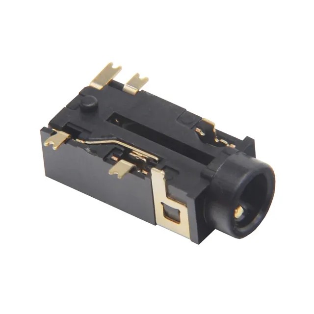 Phone jack PJ342W 3.5MM Vertical socket 5Pin Stereo Female Socket Jack PCB Mount 3.5 Audio Headphone