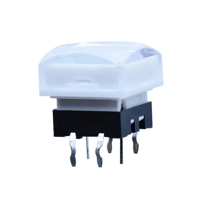 Vertical 12x12 Illuminated Tactile Switch Square Push Button 6-pin 12*13.7mm Toggle Tacti