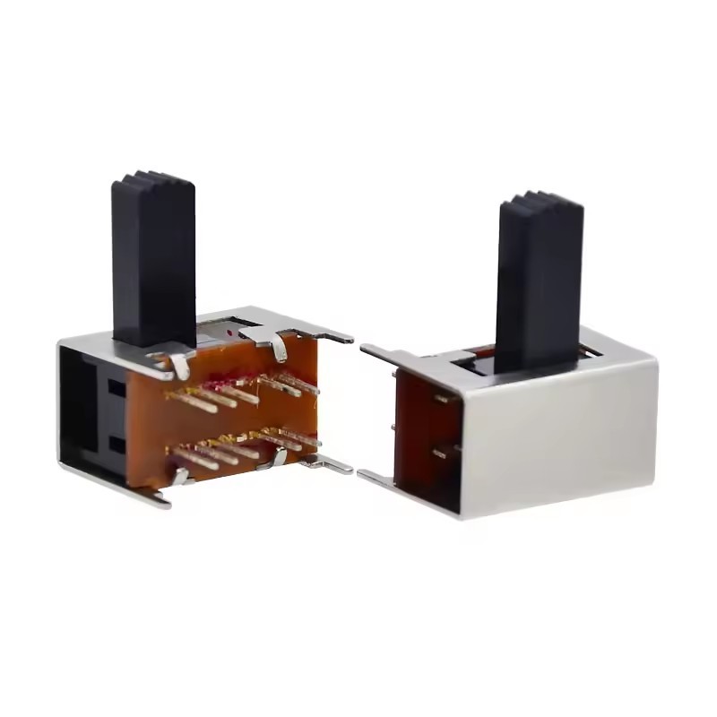 SMT 2P4T RG 10 pin 90 Degree Slide switch with Positioning Peg SK24D01 SMD Toggle switch Knob height