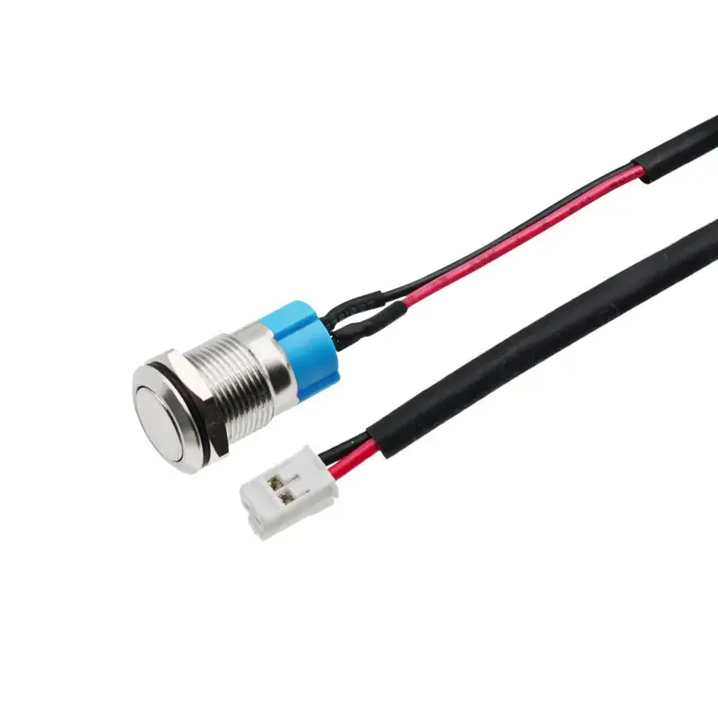 12 16 19 22 mm Waterproof Metal Push Button Switch LED Light Momentary Latching Car Engine Power Swi