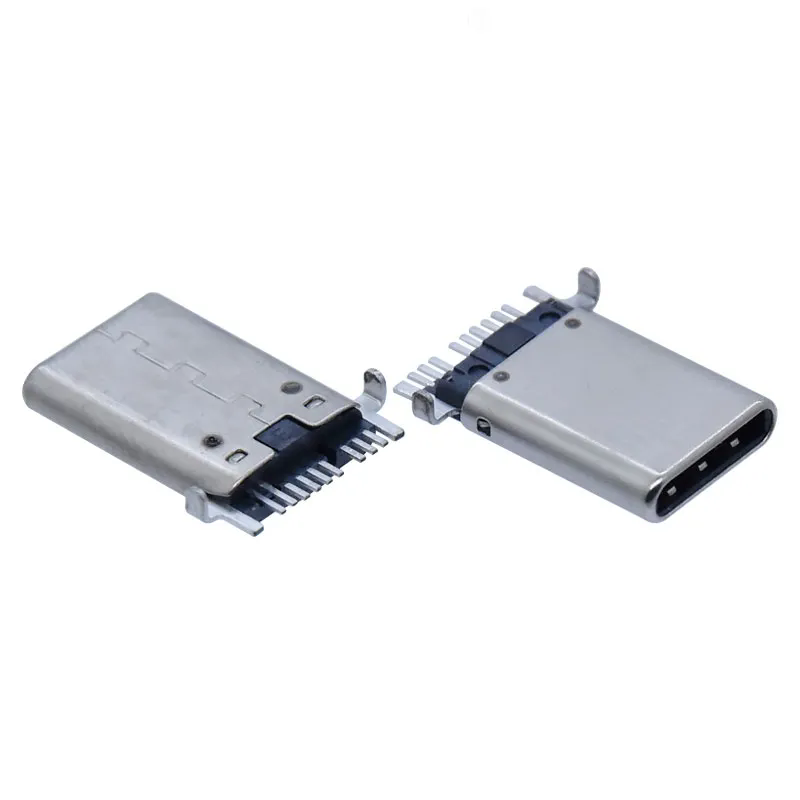 Board lock SMT USB 3.0 Type C Male Connector 9 Pin Thin Model USB OTG C Plug with Position for Power